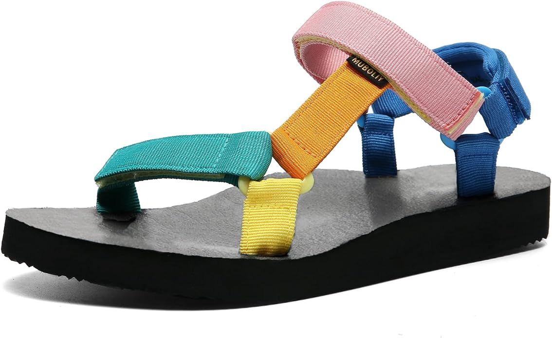 Women's Original Sandals Casual Summer Water Sandals with Arch Support Yoga Mat Insole Outdoor Hi... | Amazon (US)