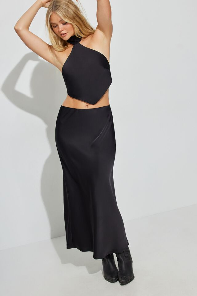 Satin Maxi Skirt | Garage Clothing