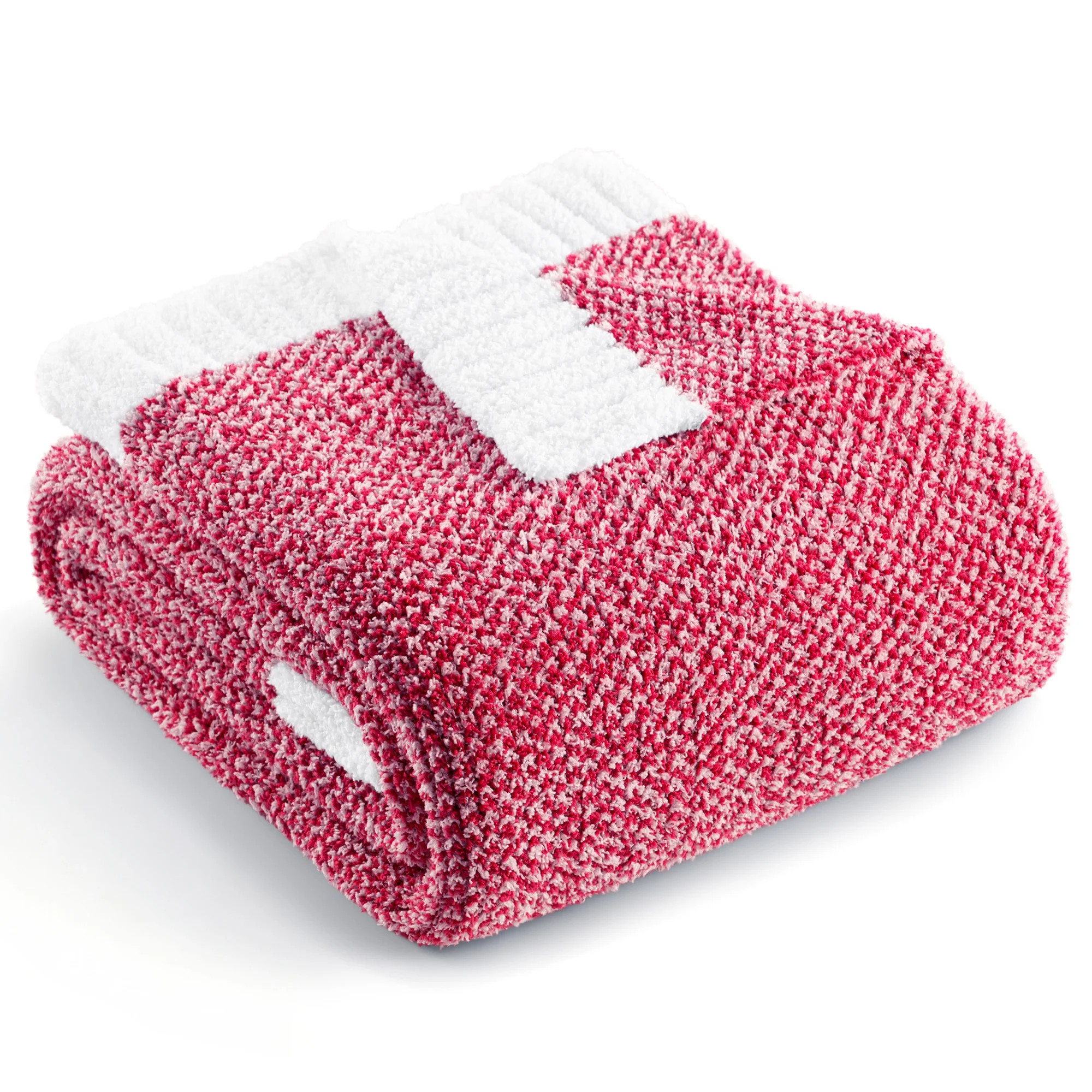Exclusivo Mezcla Knit Throw Blanket, Ultra Soft Cozy Fluffy Blankets, Lightweight Fuzzy Plush Thr... | Walmart (US)