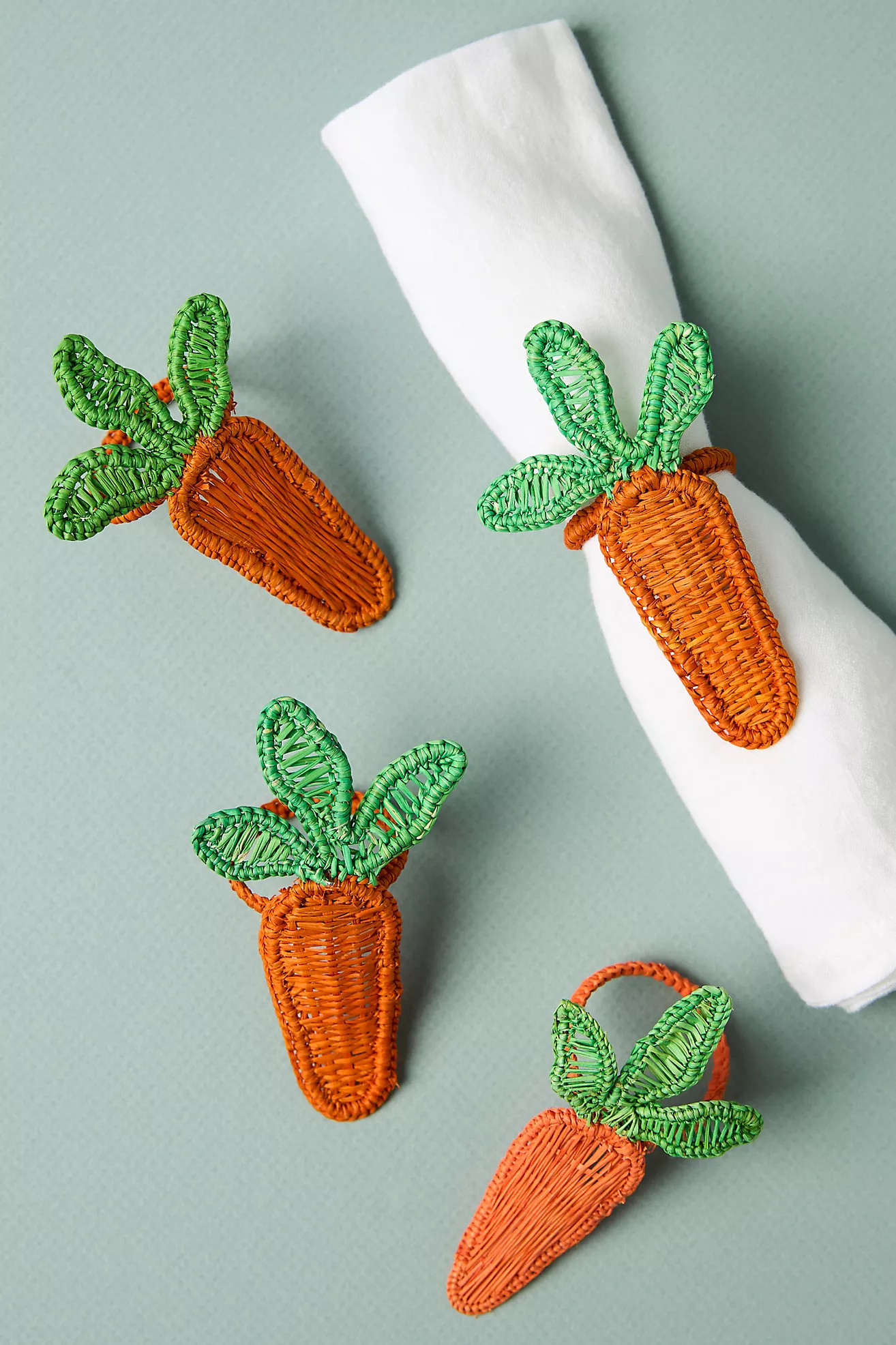 Handwoven Spring Napkin Rings, Set of 4 | Anthropologie (US)