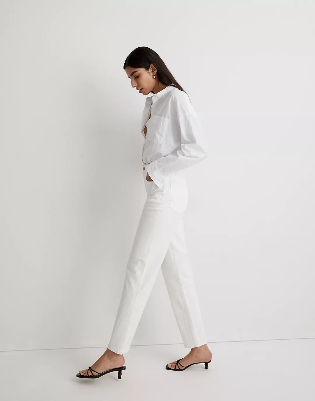 The Perfect Vintage Straight Jean in Tile White | Madewell