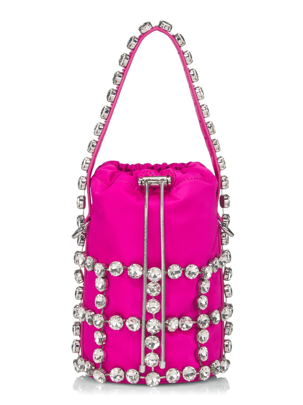 Women's Rhinestone Cage Bucket Bag - Cosmic Pink | Saks Fifth Avenue