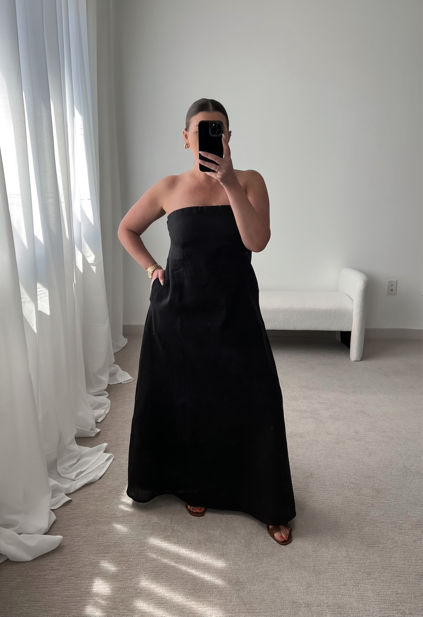 Linen maxi dress runs TTS



#LTKstyletip #LTKtravel #LTKSeasonal