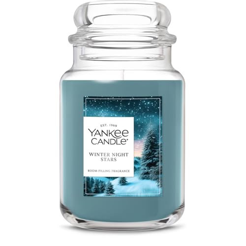 Yankee Candle Winter Night Stars, Christmas Scented Candle, 22oz Large Jar with up to 150 Hour Burn Time, Giftable, Holidays | Amazon (US)
