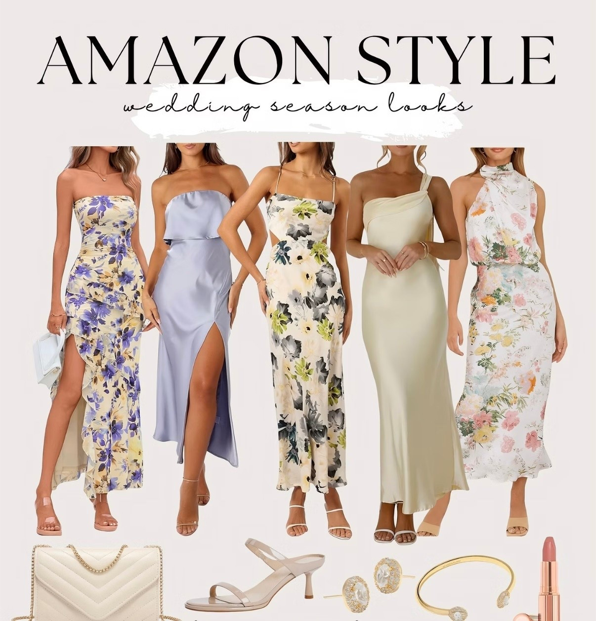 Spring & summer wedding guest dresses that I LOVE! These would also be perfect for Mother’s Day brunch 🤍 #amazon 

#LTKMothersDay #LTKWedding #LTKootd