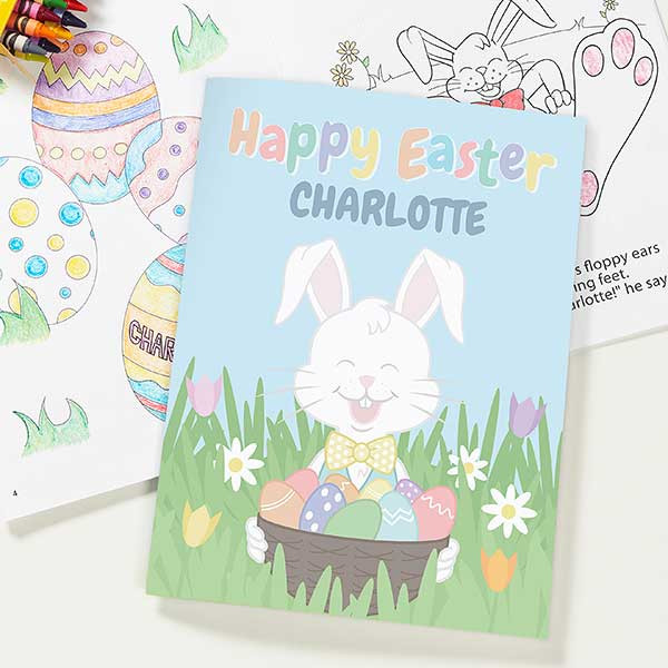 Easter Bunny Personalized Coloring Book | Personalization Mall