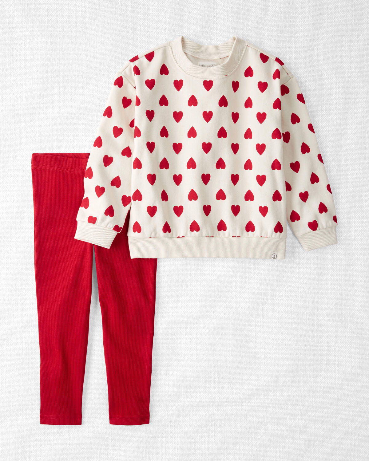 Toddler Girl 2-Piece Set Made with Organic Cotton in Forever Hearts Print - Little Planet | Carte... | Carter's Inc