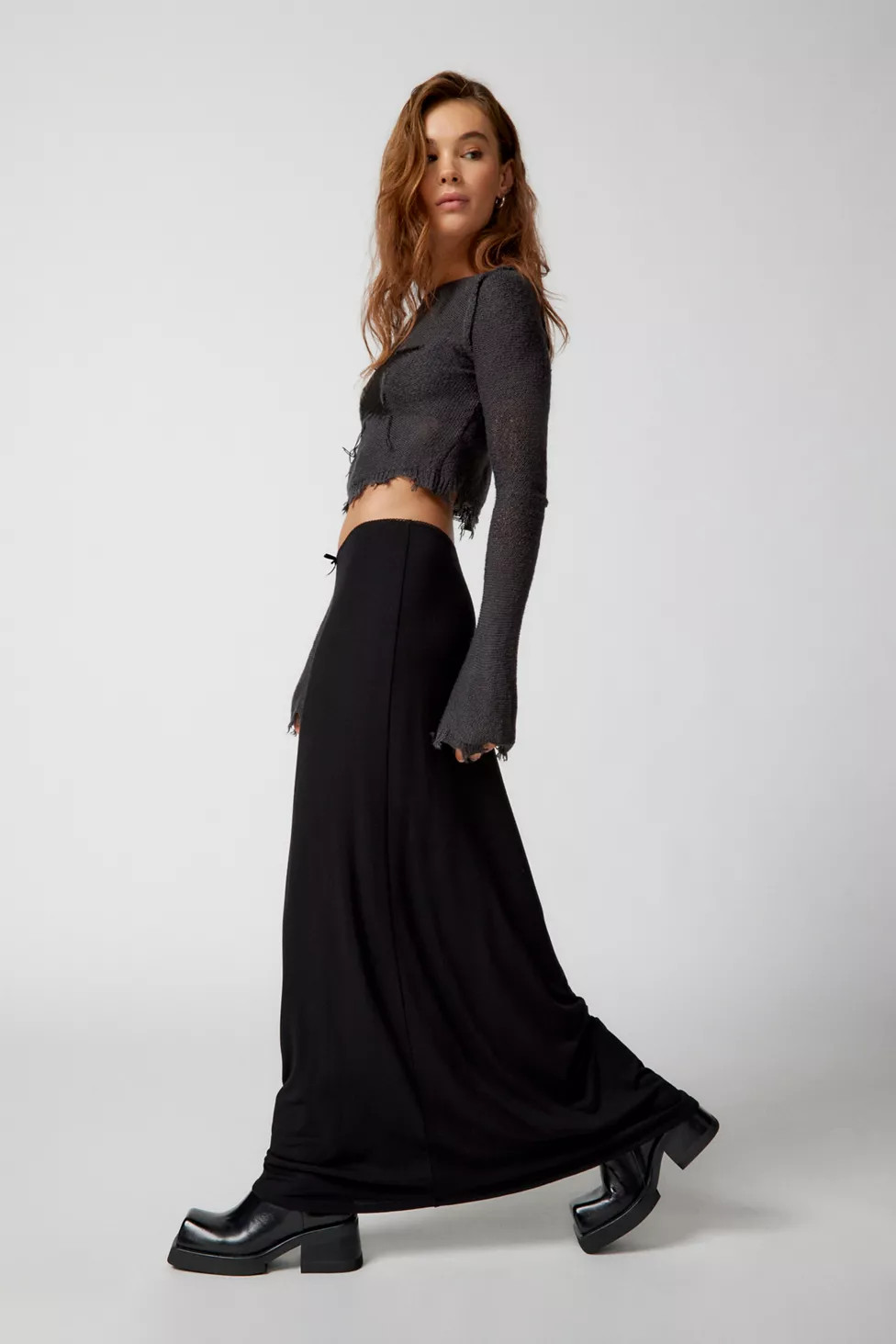 Urban Renewal Remnants Drapey Knit Maxi Skirt | Urban Outfitters (US and RoW)