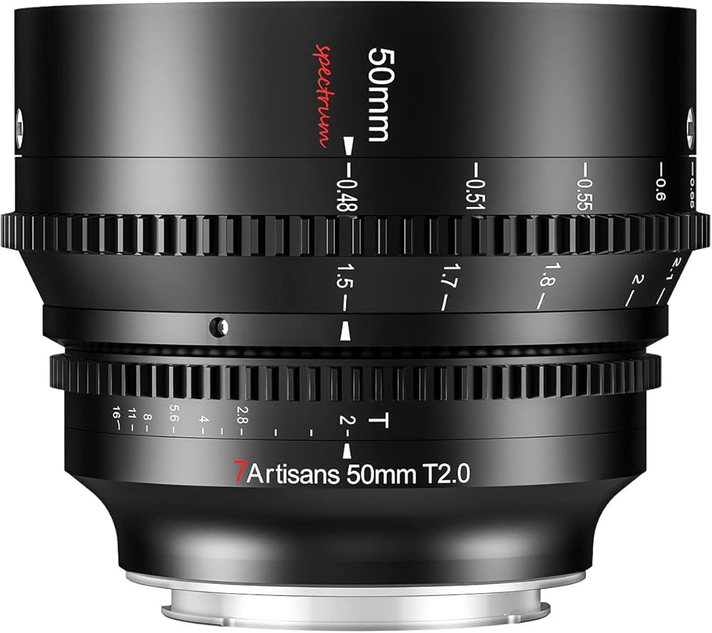 7artisans 50mm T2.0 Large Aperture Full Frame Cine Lens Compatible for Canon RF-Mount, Manual Foc... | Amazon (US)