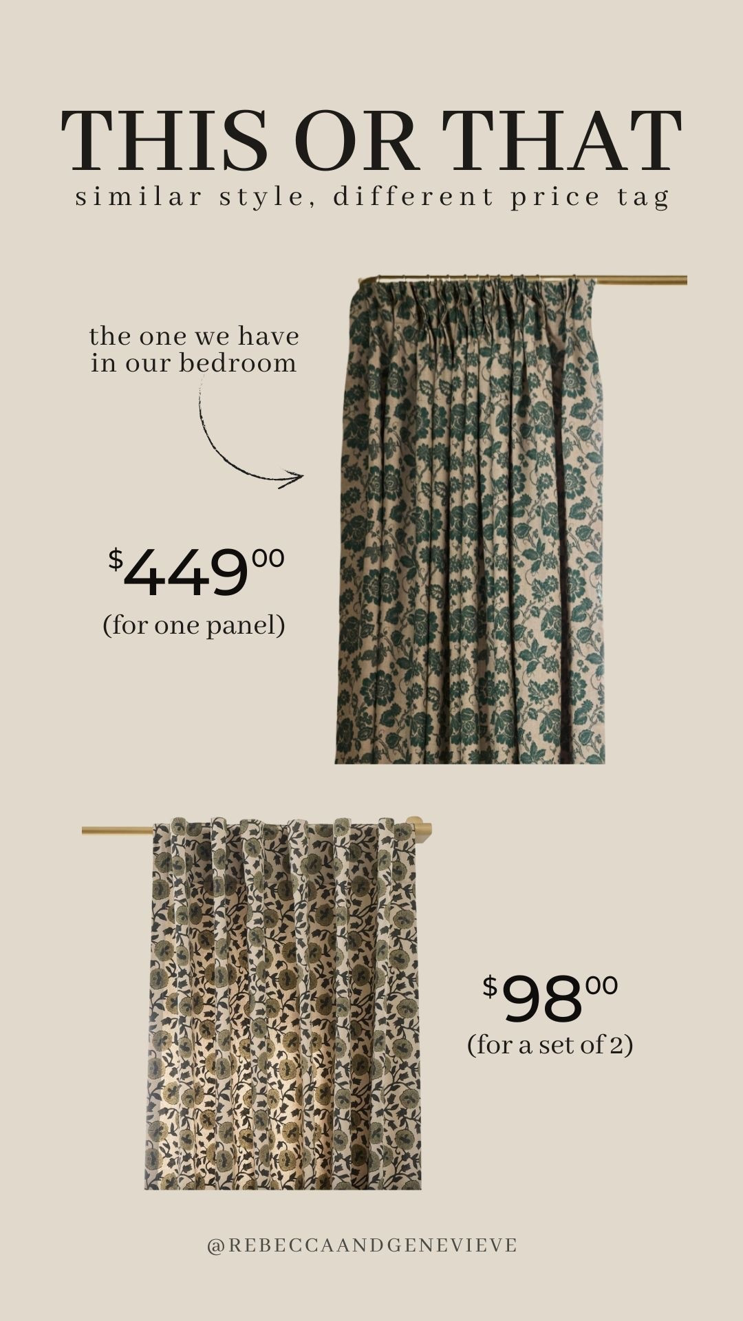 We have lined linen curtains in our bedroom and absolutely love them! They look beautiful and the quality is amazing. They are a bit of a splurge though, so I found this more budget-friendly option with a very similar look. Plus, they're made from 100% cotton.

#LTKHome