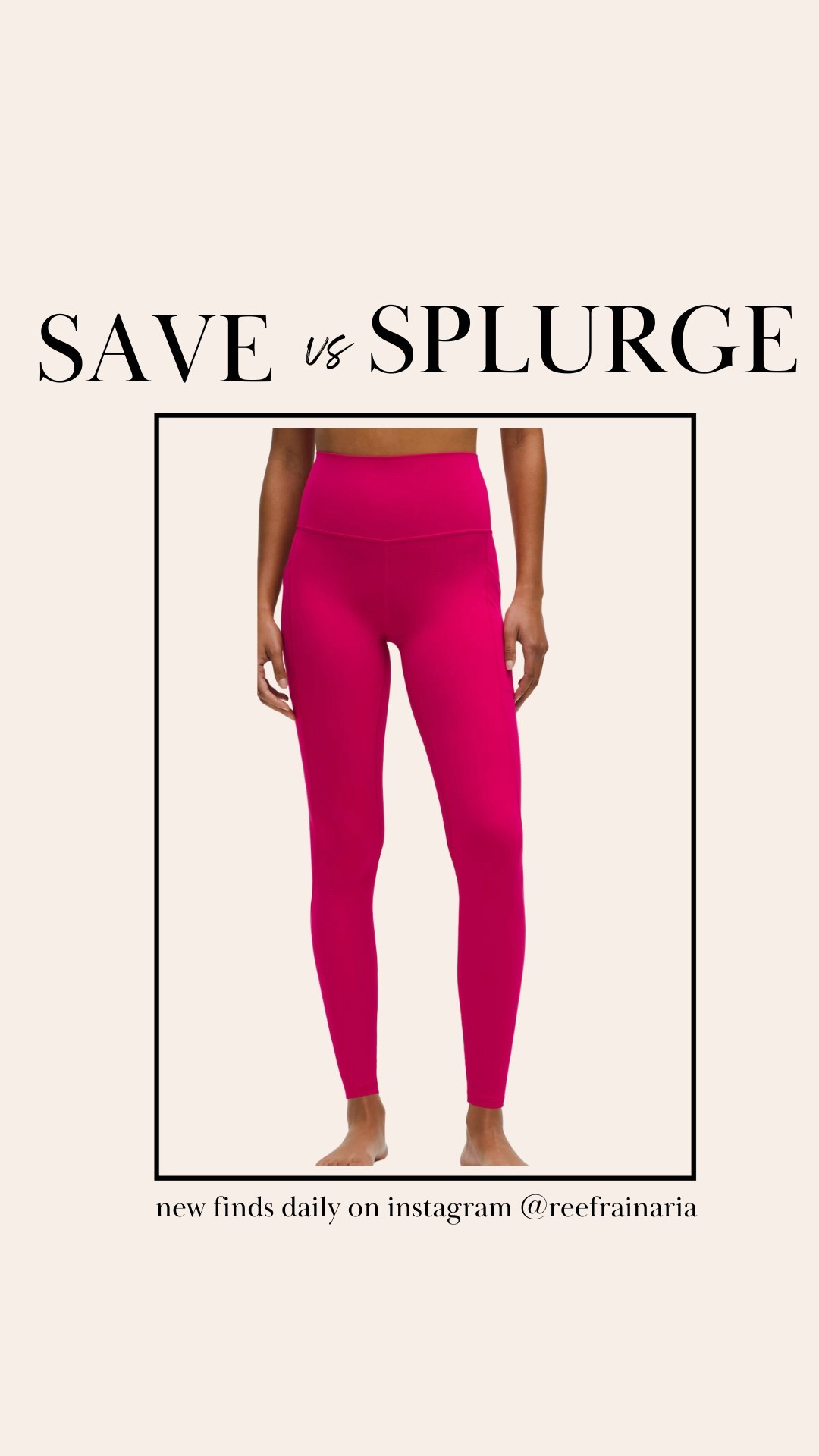 Shop new save vs splurge finds daily on my instagram @reefrainaria 

#LTKFindsUnder50 #LTKStyleTip #LTKSaleAlert