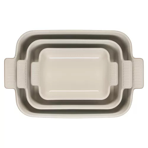 Le Creuset Heritage Stoneware Rectangular Bakers, Set of 3 | Sur La Table
