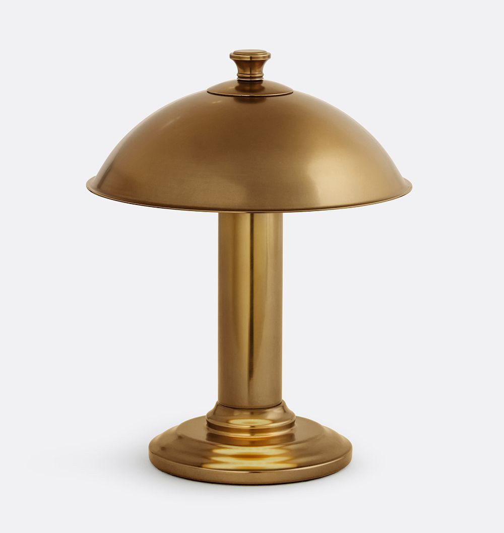 Beauford LED Table Lamp, Heritage Brass | Rejuvenation