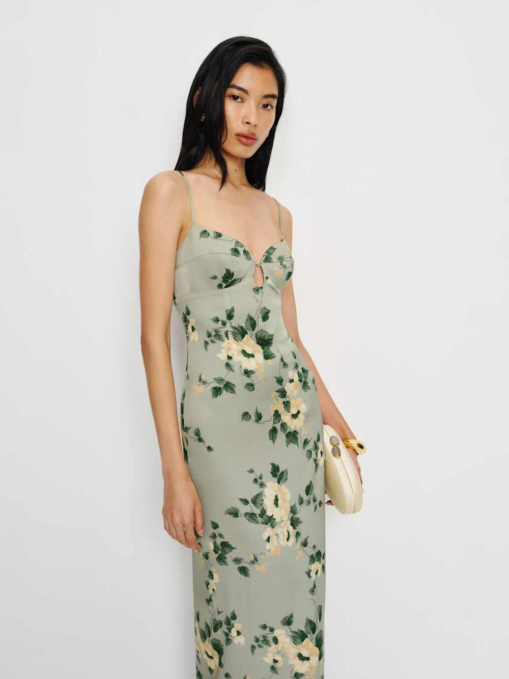 Sathia Satin Dress | Reformation (Global)
