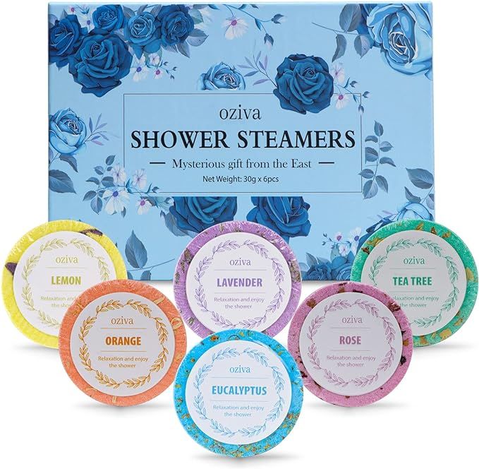 Oziva Aromatherapy Shower Steamers - Nighttime Shower Tablets, Shower Bombs - Christmas Gifts for... | Amazon (US)