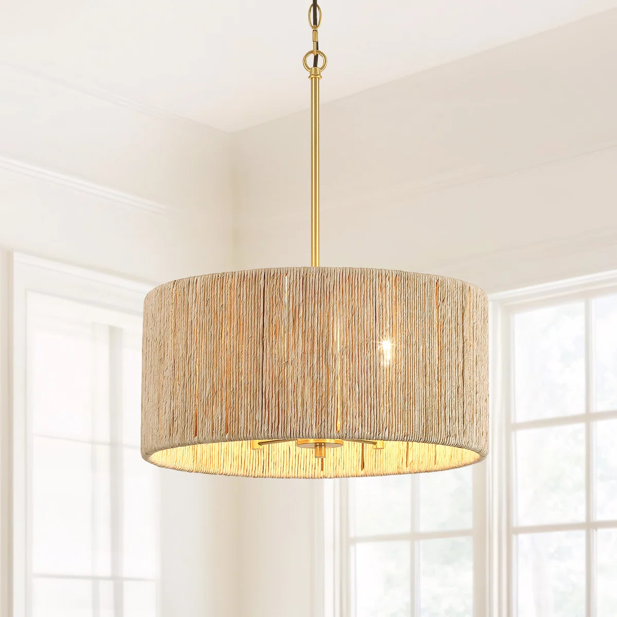 Silveira 4 - Light Dimmable Drum ChandelierByBay Isle Home™4.7Rated 4.7 out of 5 stars.31 Revie... | Wayfair North America