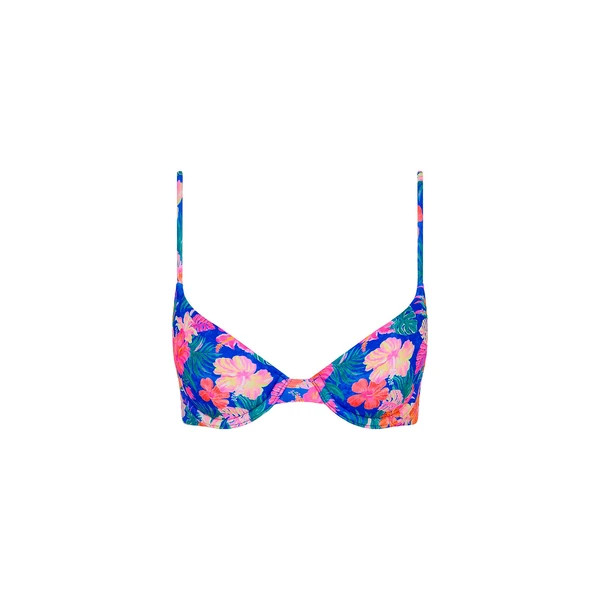 Slim Underwire Bra Bikini Top - Electric Palms | Kulani Kinis ANZ