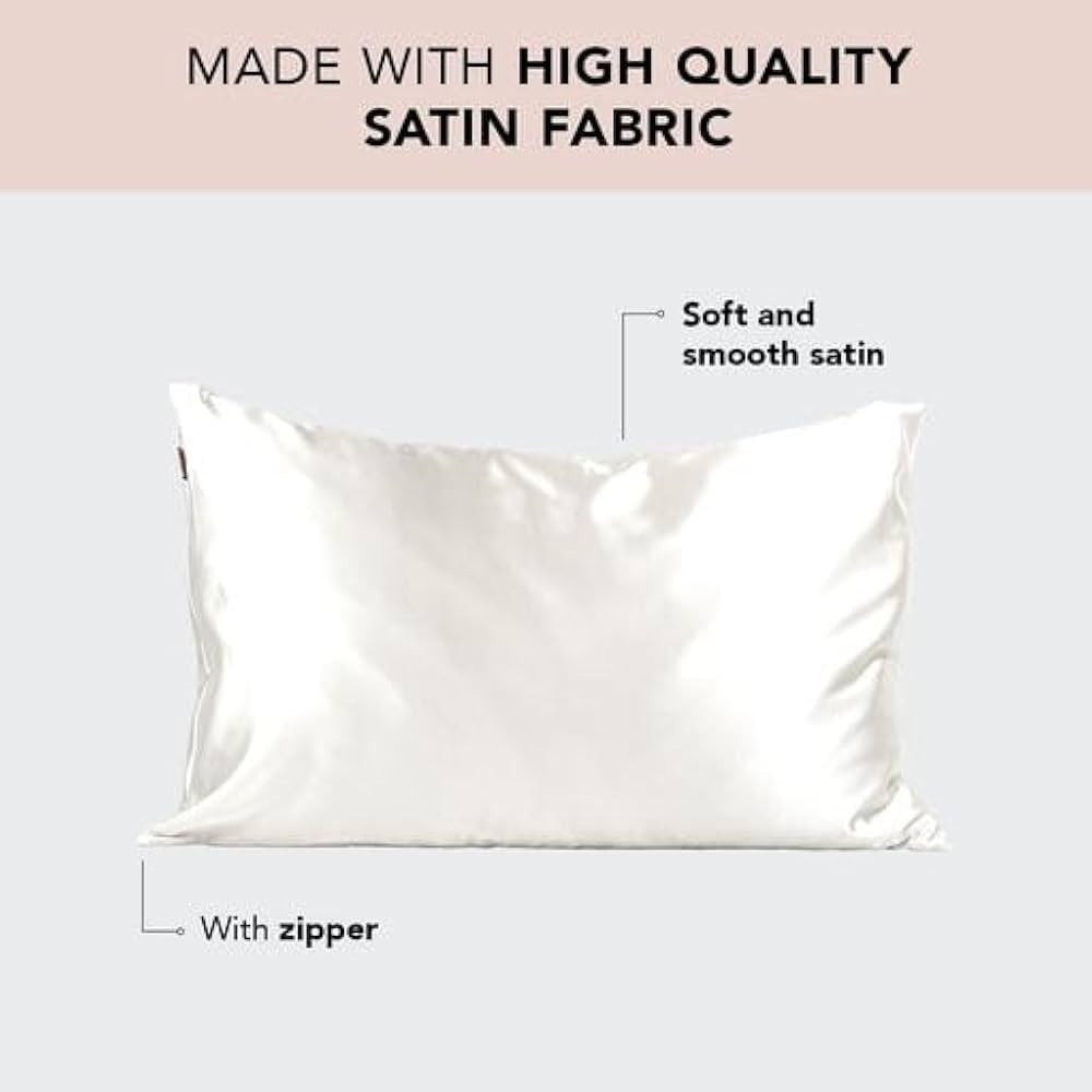 Kitsch Satin Pillowcase for Hair & Skin - Softer Than Silk Pillowcase for Hair and Skin | Cooling... | Amazon (US)