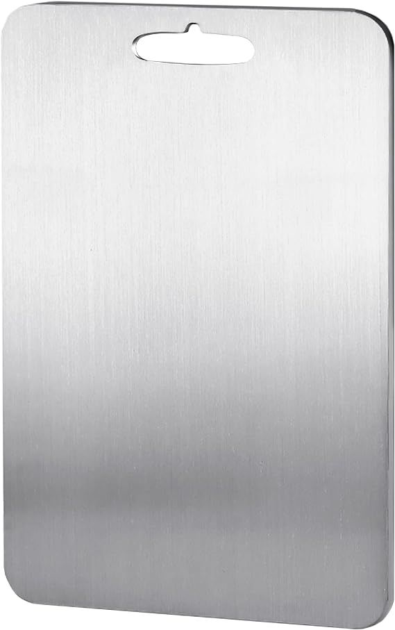 YEAVS Stainless Steel Cutting Board for Kitchen, Heavy Duty Chopping Board(Large,14.2"L x 9.8" W) | Amazon (US)