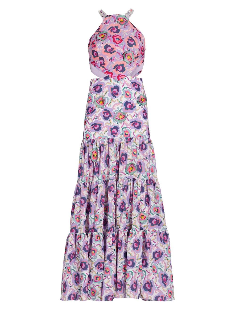La Plage Floral Cut-Out Maxi Dress | Saks Fifth Avenue