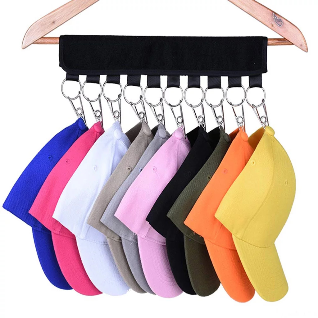 Hat Organizer Holder for Hanger, KZKR Hat Storage for Room & Closet, 10 Large Holder Clips to Han... | Walmart (US)