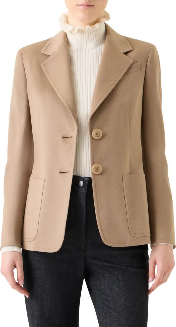 Akris punto Stretch Cashmere & Virgin Wool Blend Jacket | Nordstrom | Nordstrom