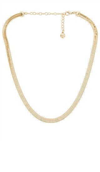 Gia Herringbone Necklace in Gold | Revolve Clothing (Global)