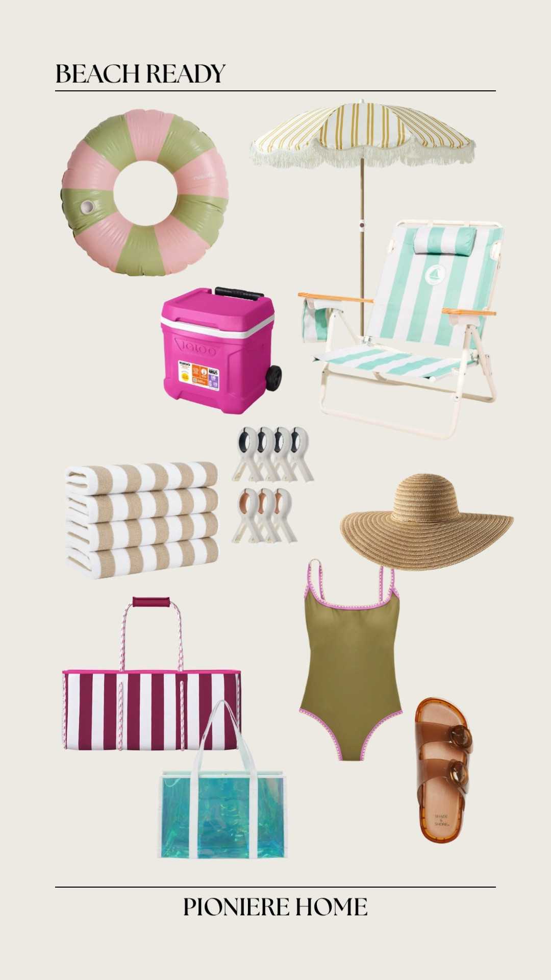 Beach ready gear. Beach bags, striped beach towels, beach lounge chair, striped beach umbrella, summer ready, beach outfits

#LTKSeasonal #LTKHome #LTKdayinmylife
