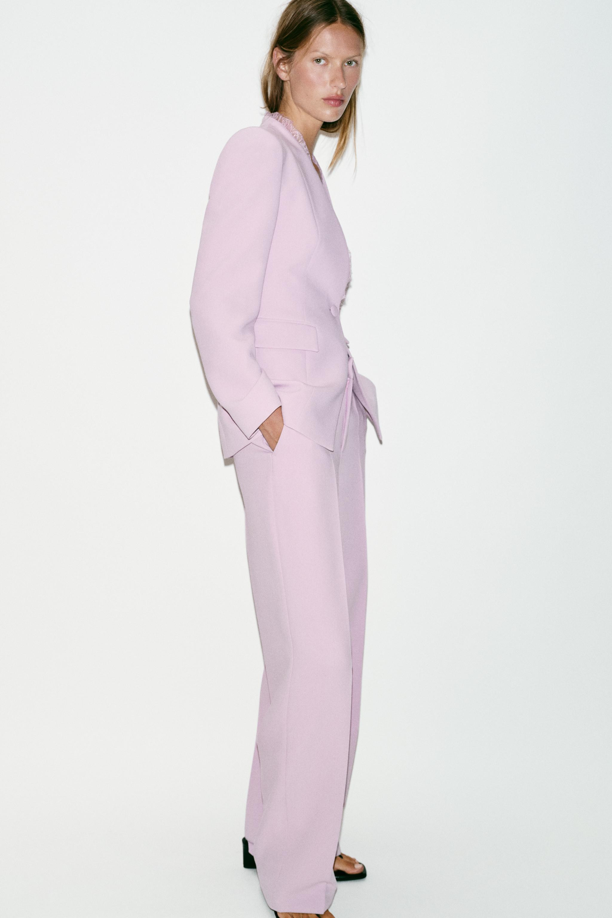 HIGH-WAIST STRAIGHT-LEG TROUSERS | Zara UK