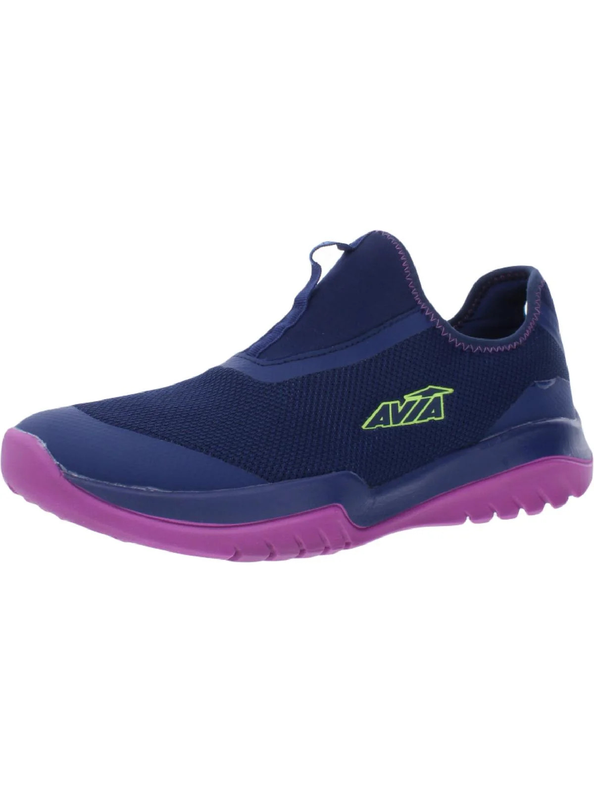 Avia Breeze Women's Knit Colorblock Athletic Slip On Sneakers Blue 6 | Walmart (US)