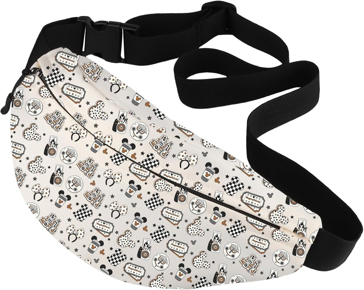 CMNIM Cartoon Mouse Fanny Pack Vacation Trip Gifts for Fairytale Fans Mouse Lover Gifts Mouse Par... | Amazon (US)