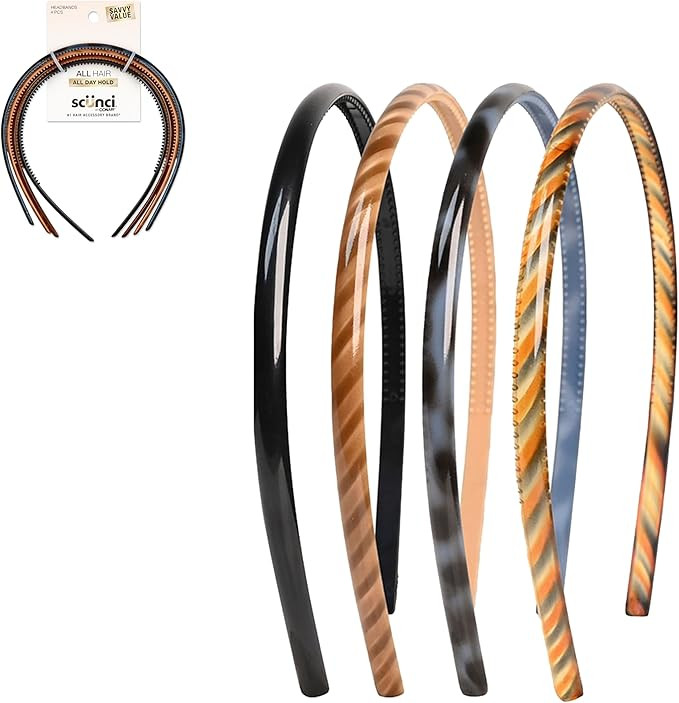 Conair 3696603a048c Thin Headbands, 4 Count | Amazon (CA)