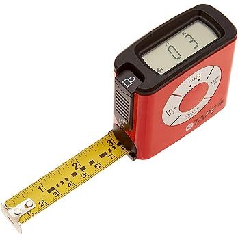 eTape16 ET16.75-db-RP Digital Tape Measure, 16 Feet, Red | Amazon (US)