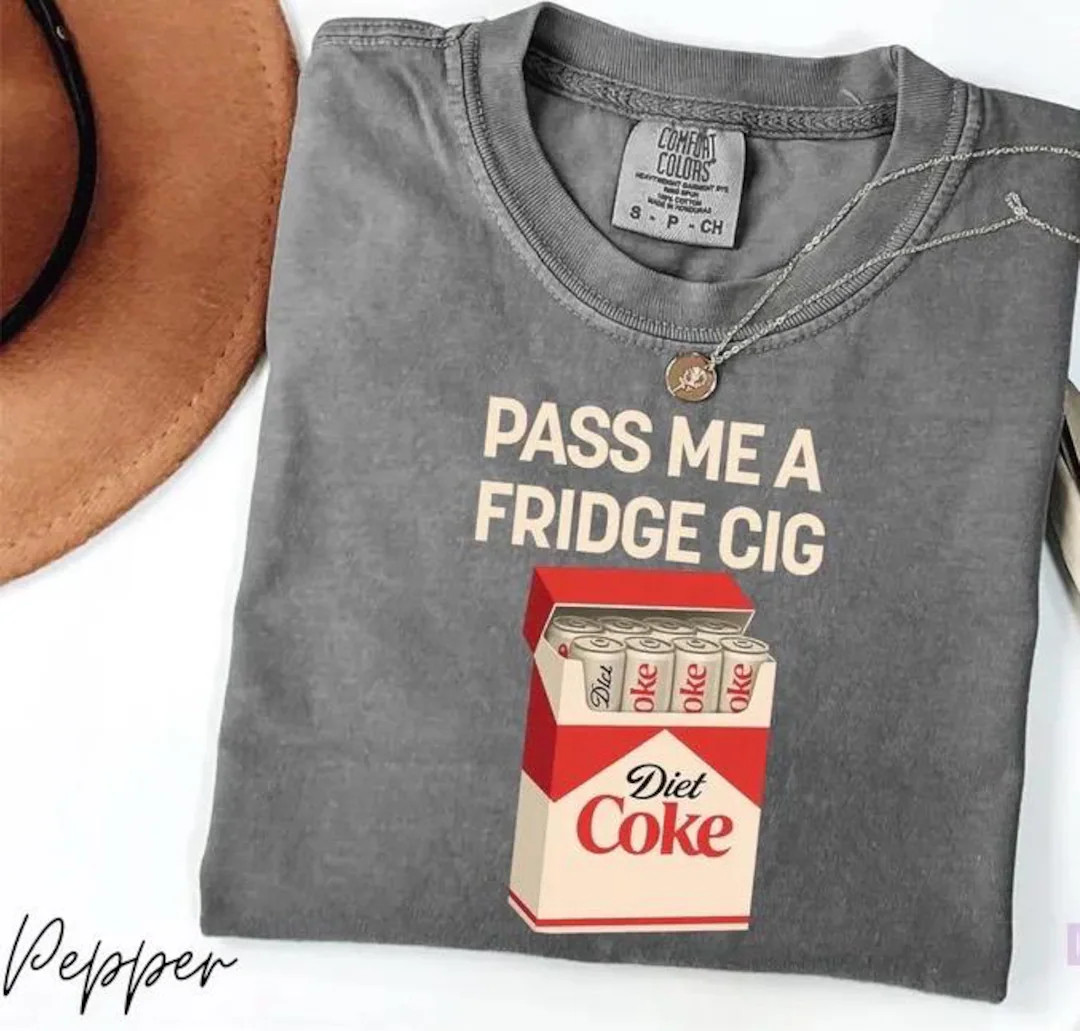 Diet Coke Christmas Comfort Colors Shirt, Pass Me a Fridge Cig - Etsy | Etsy (US)