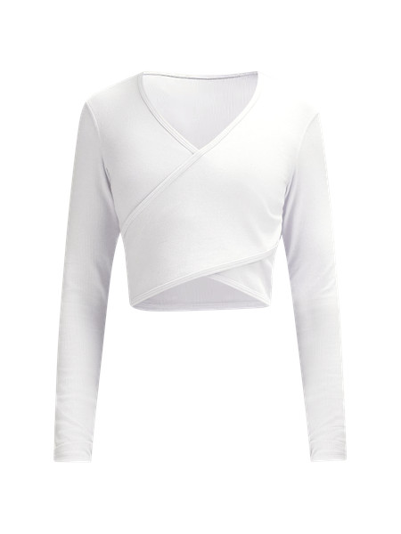 Wrap-Front Ribbed Long-Sleeve Top | Lululemon (US)