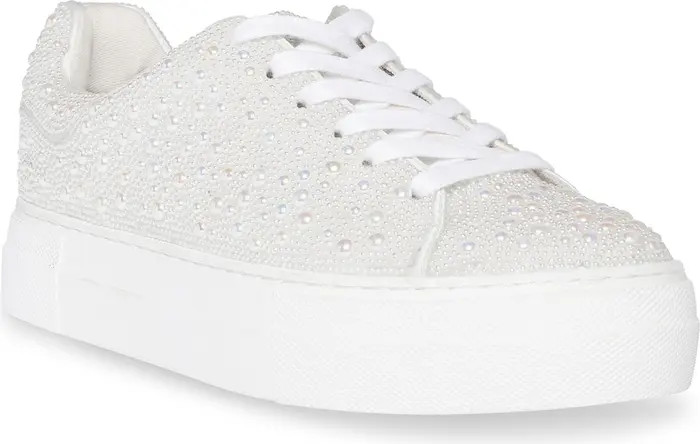 Sidny Crystal Pavé Platform Sneaker (Women) | Nordstrom