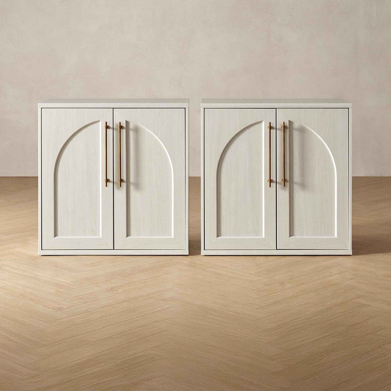 mopio Blake Storage Cabinet, Small Modular Accent Display Sideboard Buffet Cabinet with Storage, ... | Amazon (US)