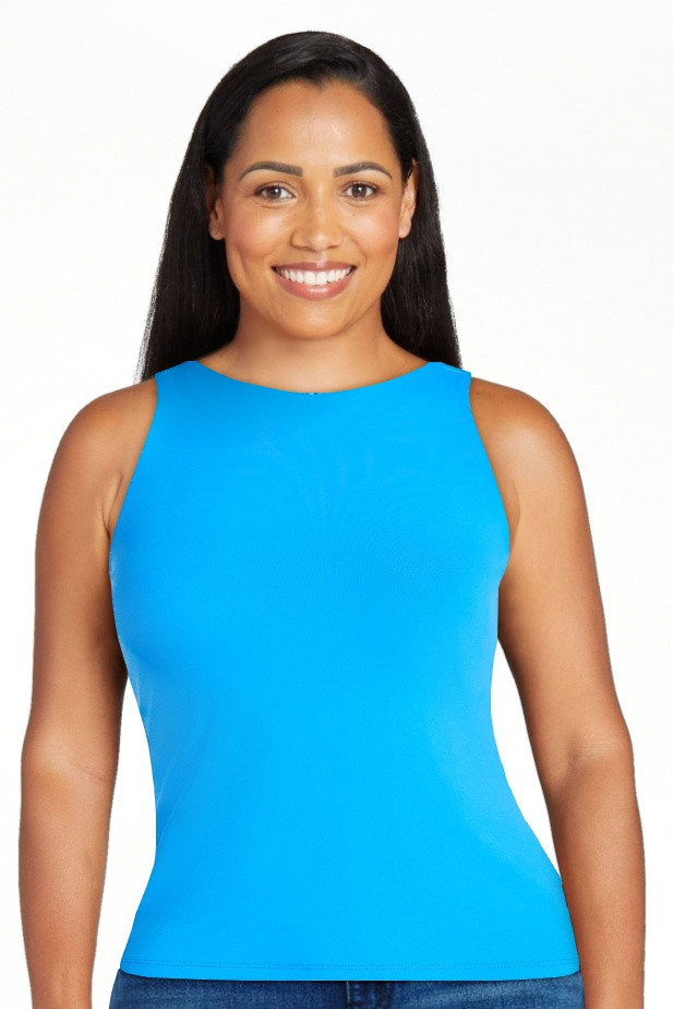 Scoop Women's Sleeveless High Neck Contour Top, Sizes XS-XXL | Walmart (US)