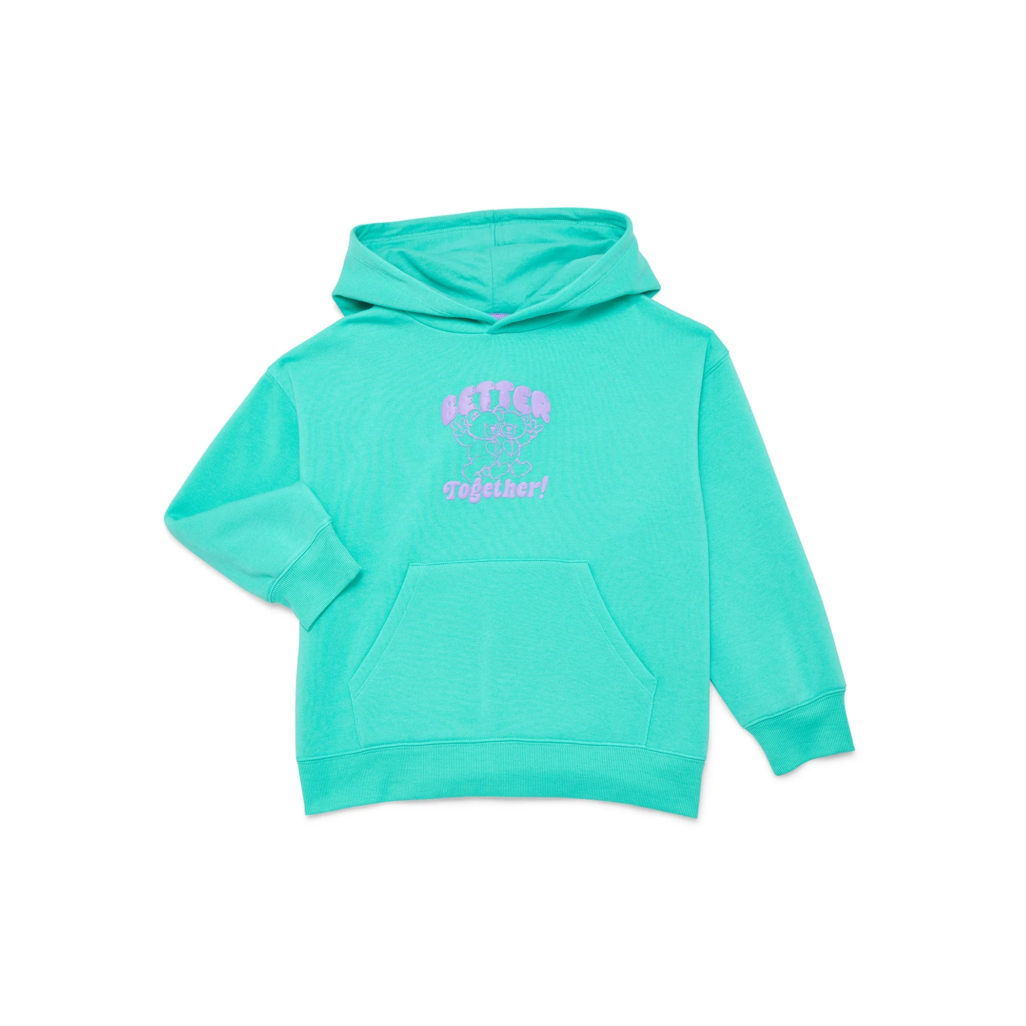 Valentine's Day Girls Graphic Hoodie from Way to Celebrate, Sizes 4-16 | Walmart (US)