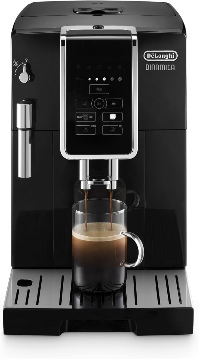 De'Longhi Dinamica Espresso Machine, Black - Automatic Bean-to-Cup Brewing, Built-In Steel Burr G... | Amazon (US)