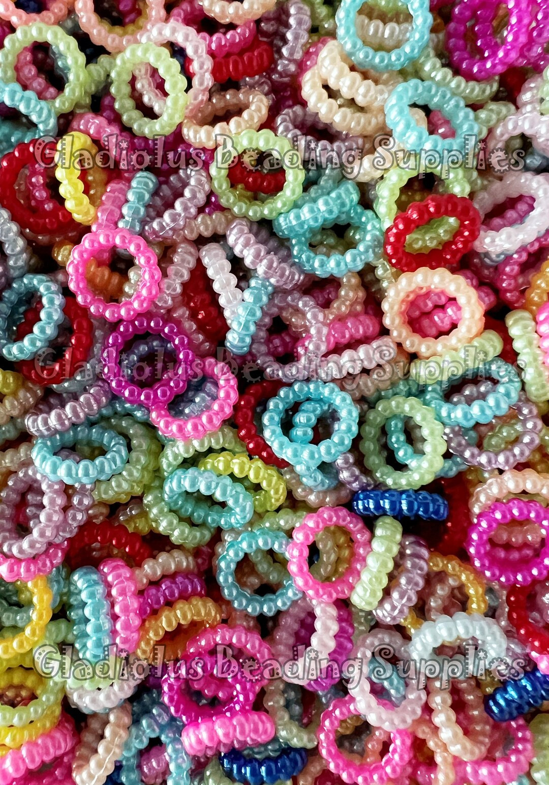 100 Qty, 10mm Spacer, Round Spacers, Acrylic Pearl Spacers, Pearl Spacers, Loose Beads, Colorful ... | Etsy (US)