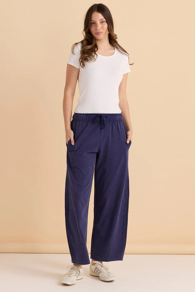 Barrel Leg Sweatpant - Navy | Betty Basics (AU, NZ)