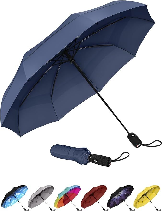 Repel Portable Travel Umbrella - Windproof, Compact Umbrella for Wind, Rain, Car, Golf, Backpack | Amazon (US)