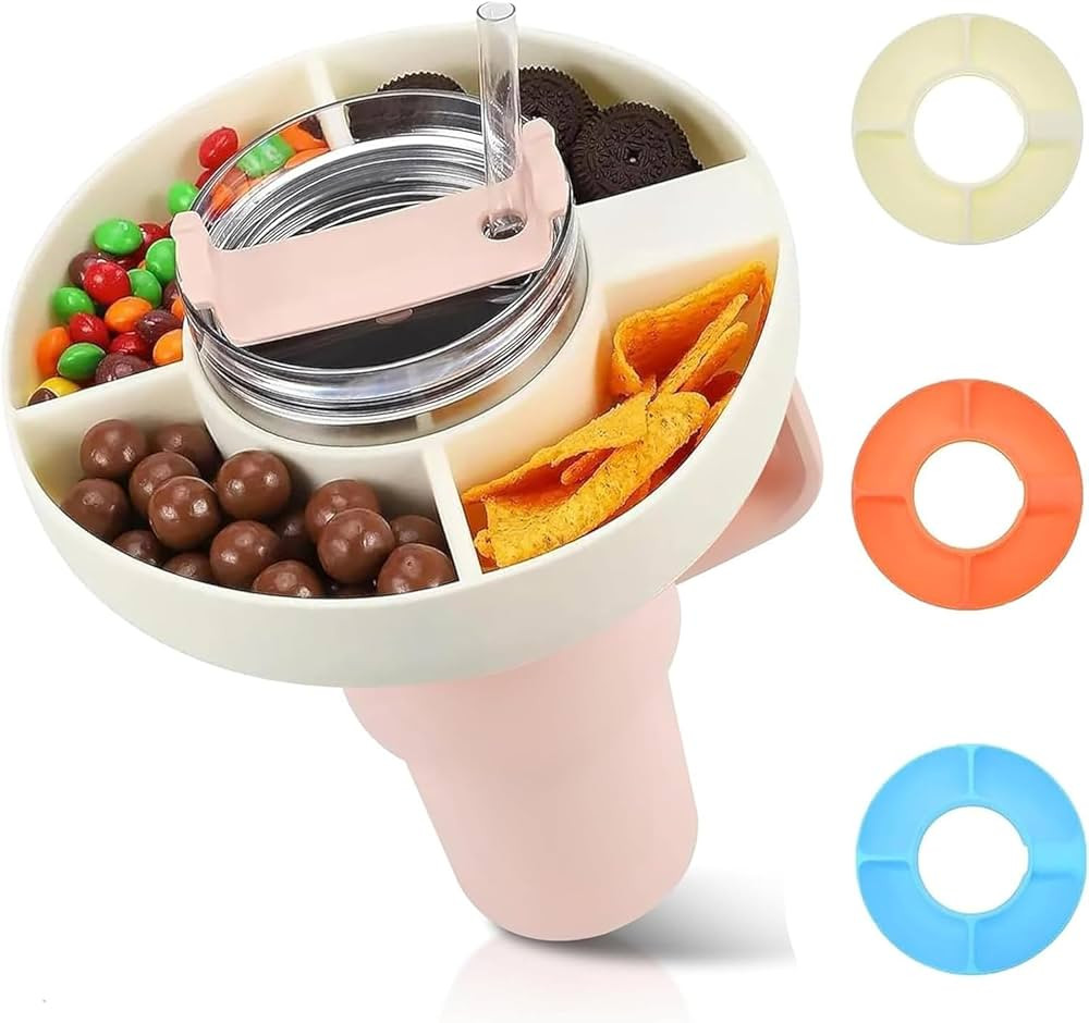 Stanley Snack Tray,Stanley Cup Snack Tray for Stanley 40 Oz,Silicone Stanley Bowl Stanley Snack T... | Amazon (US)