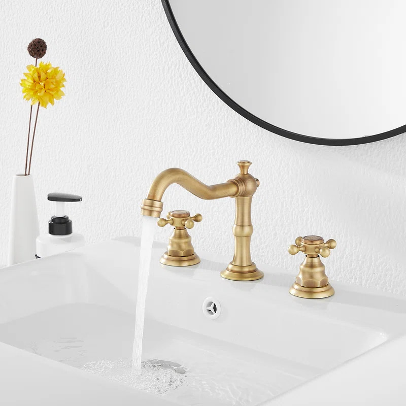‎P-16389-ati Widespread Faucet 2-handle Bathroom Faucet with Drain Assembly | Wayfair North America