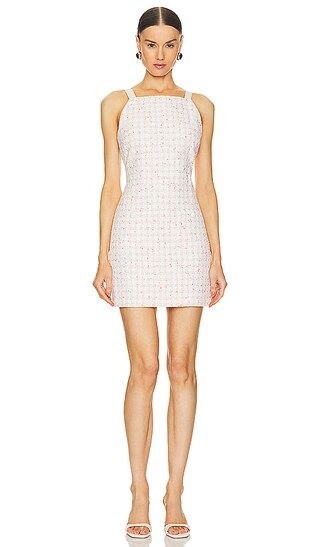 Xochi Dress in Off White & Coral | Revolve Clothing (Global)