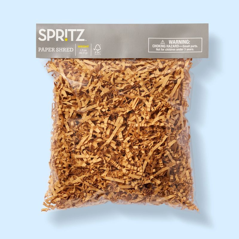 1.50oz Paper Shred Kraft Filler Brown - Spritz&#8482; | Target