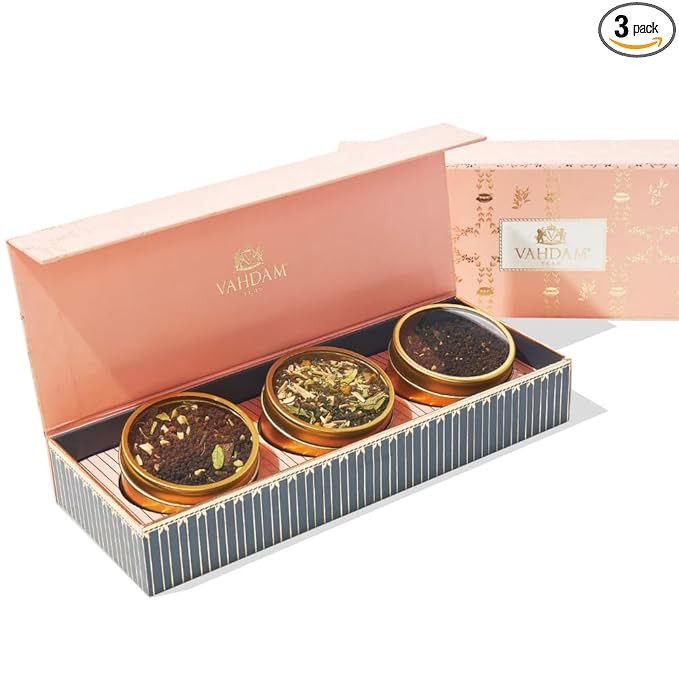 VAHDAM, Assorted Tea Gift Sets - BLUSH (90g/3.17oz) Valentines Day Gifts for Her | Sweet Himalaya... | Amazon (US)