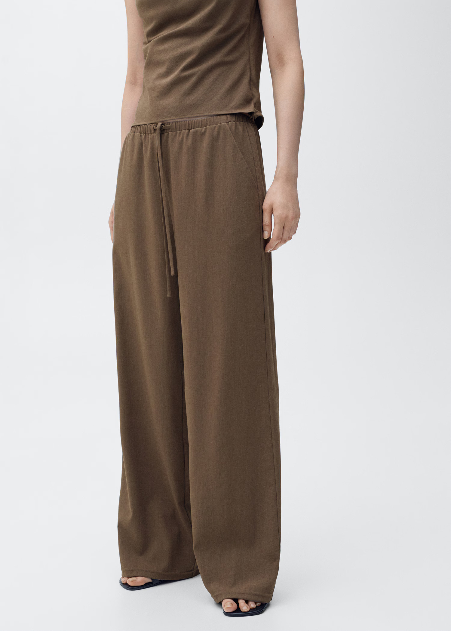 Bow straight trousers - Women | MANGO United Kingdom | MANGO (UK)