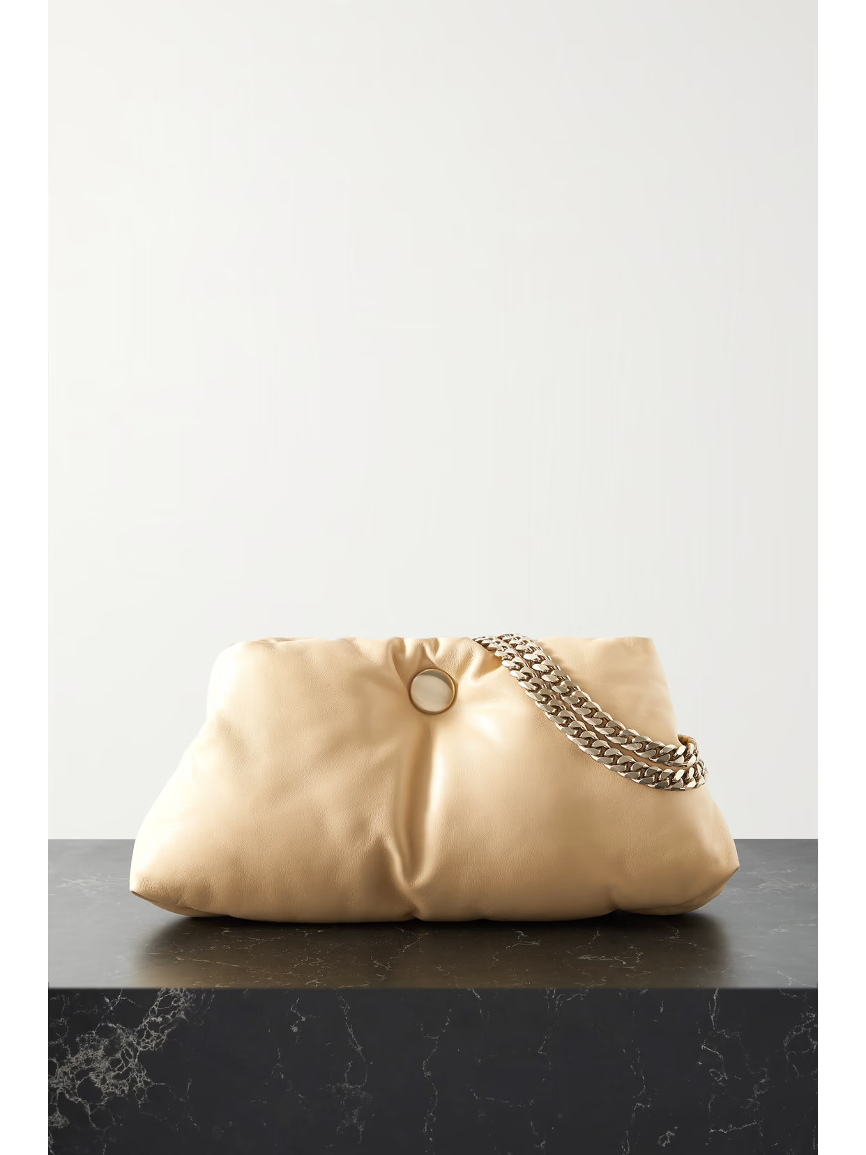 Proenza Schouler - Tobo Padded Leather Shoulder Bag - Cream | NET-A-PORTER (US)